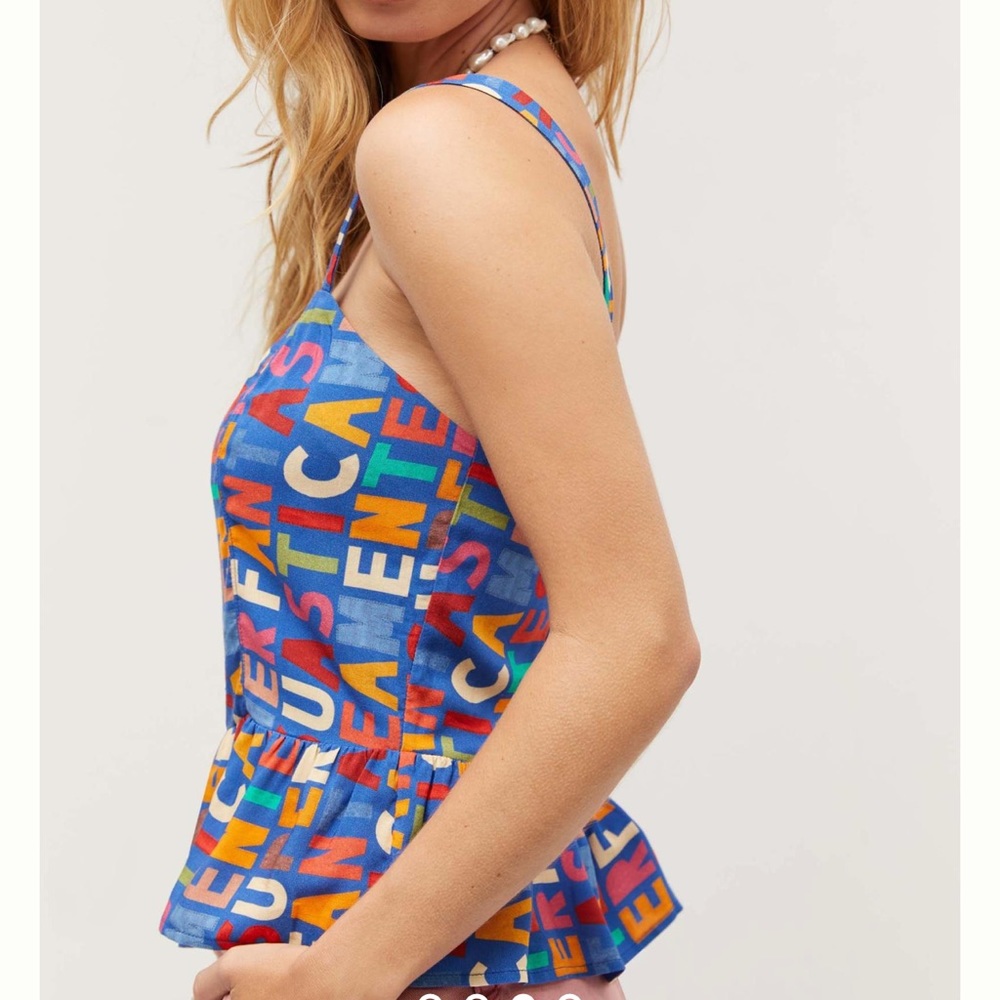 Farm Rio Fantastic Peplum Tank - Picture 2 of 8